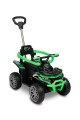 TOYZ MOVIX Jeździk z rączką, pojazd quad 4-koła z pchaczem, barierka - GREEN (zielony)