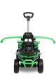 TOYZ MOVIX Jeździk z rączką, pojazd quad 4-koła z pchaczem, barierka - GREEN (zielony)