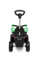 TOYZ MOVIX Jeździk z rączką, pojazd quad 4-koła z pchaczem, barierka - GREEN (zielony)