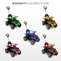 TOYZ MOVIX Jeździk z rączką, pojazd quad 4-koła z pchaczem, barierka - BLUE (niebieski)