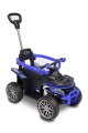 TOYZ MOVIX Jeździk z rączką, pojazd quad 4-koła z pchaczem, barierka - BLUE (niebieski)