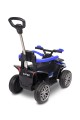 TOYZ MOVIX Jeździk z rączką, pojazd quad 4-koła z pchaczem, barierka - BLUE (niebieski)