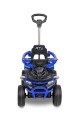 TOYZ MOVIX Jeździk z rączką, pojazd quad 4-koła z pchaczem, barierka - BLUE (niebieski)