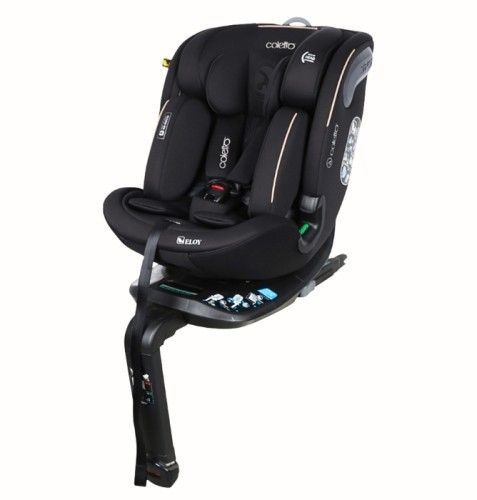Coletto ELOY fotelik samochodowy I-SIZE 40-150cm obrotowy isofix + noga - BLACK