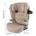 Kidwell TENDO - fotelik samochodowy, 100-150 cm ISOFIX I-SIZE | BEIGE