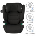 Kidwell TENDO - fotelik samochodowy, 100-150 cm ISOFIX I-SIZE | BLACK