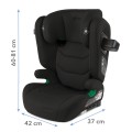 Kidwell TENDO - fotelik samochodowy, 100-150 cm ISOFIX I-SIZE | BLACK