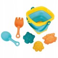 Babymix - Składane wiaderko i zabawki do piasku Baby Mix 5 szt.