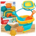 Babymix - Składane wiaderko i zabawki do piasku Baby Mix 5 szt.