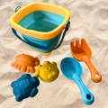Babymix - Składane wiaderko i zabawki do piasku Baby Mix 5 szt.