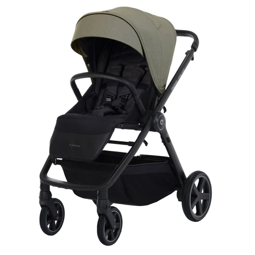 Espiro - ONLY WAY - Wózek dziecięcy spacerowy, spacerówka składana na płasko - 404 stylish khaki