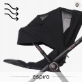 Espiro - ONLY WAY - Wózek dziecięcy spacerowy, spacerówka składana na płasko - 404 stylish khaki