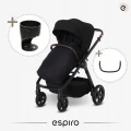 Espiro - ONLY WAY - Wózek dziecięcy spacerowy, spacerówka składana na płasko - 404 stylish khaki