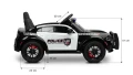 Toyz DODGE CHARGER POLICJA pojazd na akumulator auto, BLACK (czarny)