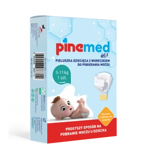 PINEMED pieluszka dziecięca z woreczkiem do pobierania moczu, 5-11 kg, 1 szt.