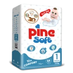 Pine Soft 3D Pieluchy dla dzieci NEWBORN 1 (2-5 kg), 54 szt.