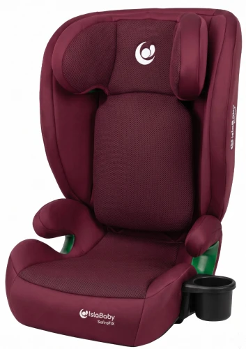 IslaBaby SafiroFix fotelik samochodowy 100-150cm | BURGUNDY