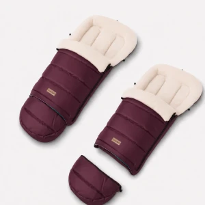 Zaffiro Regulowany śpiwór iGrow ASPEN - śpiworek owcza wełna PREMIUM 0-36m | BURGUNDY (bordowy)