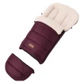 Zaffiro Regulowany śpiwór iGrow ASPEN - śpiworek owcza wełna PREMIUM 0-36m | BURGUNDY (bordowy)