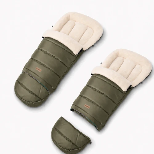 Zaffiro Regulowany śpiwór iGrow ASPEN - śpiworek owcza wełna PREMIUM 0-36m | KHAKI (oliwkowy)