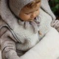 Zaffiro Regulowany śpiwór iGrow SCANDI - śpiworek owcza wełna PREMIUM 0-36m | BEIGE