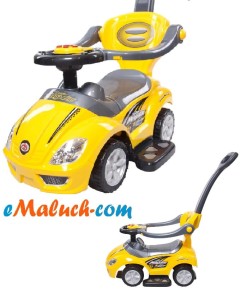 SUN BABY Jeździdełko z grającą kierownicą dla małego, początkującego kierowcy! MEGA CAR - PCZACZ i BARIERKA