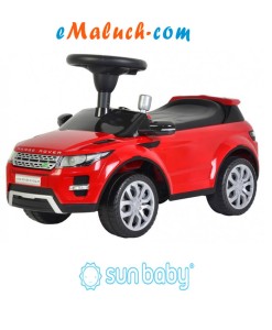 Licencjonowany jeździk RANGE ROVER SUN BABY czerwony, biały, niebieski 