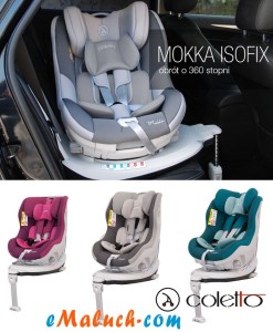 Coletto fotelik samochodowy MOKKA 0-18 kg, tyłem i przodem do kierunku jazdy, isofix RWF COLETTO MOCCA