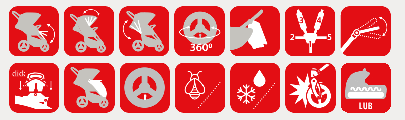 tutek wózek funkcje