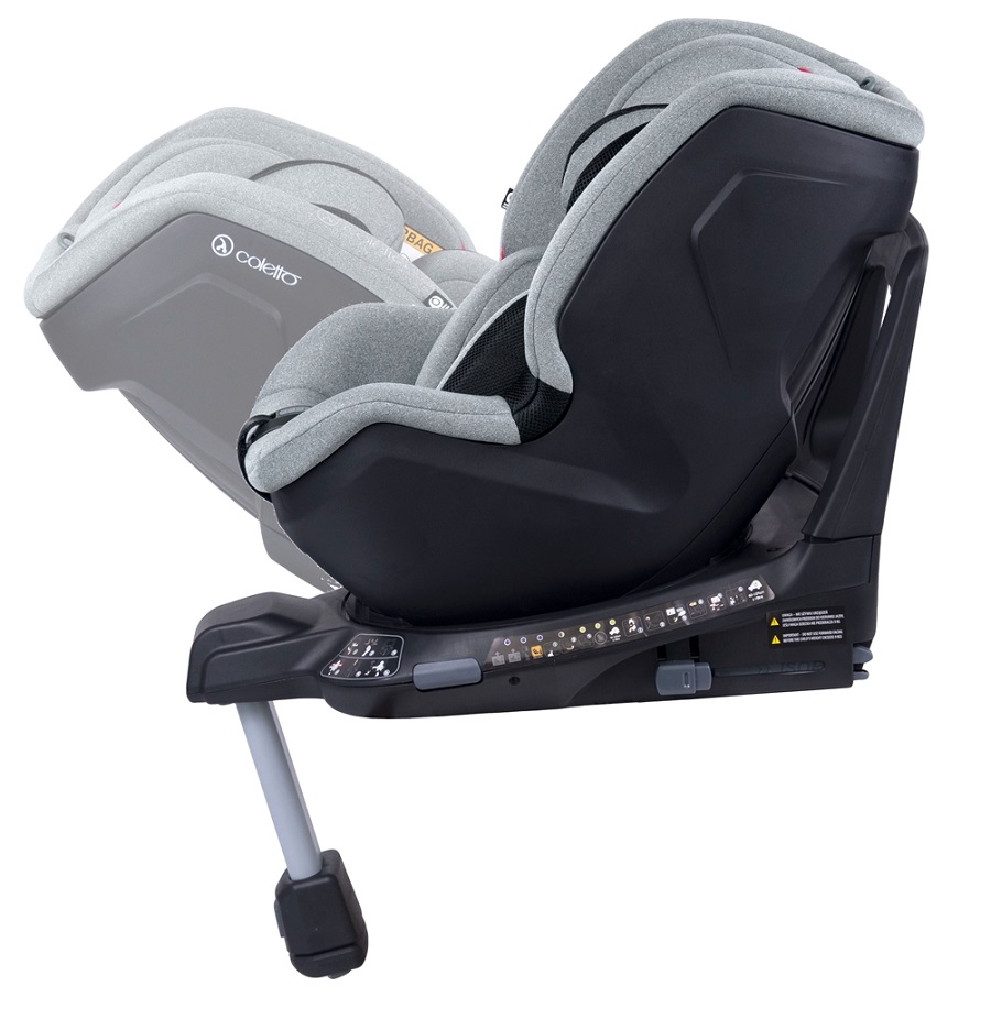 fotelik obrotowy, 360, tyłem do kierunku jazdy