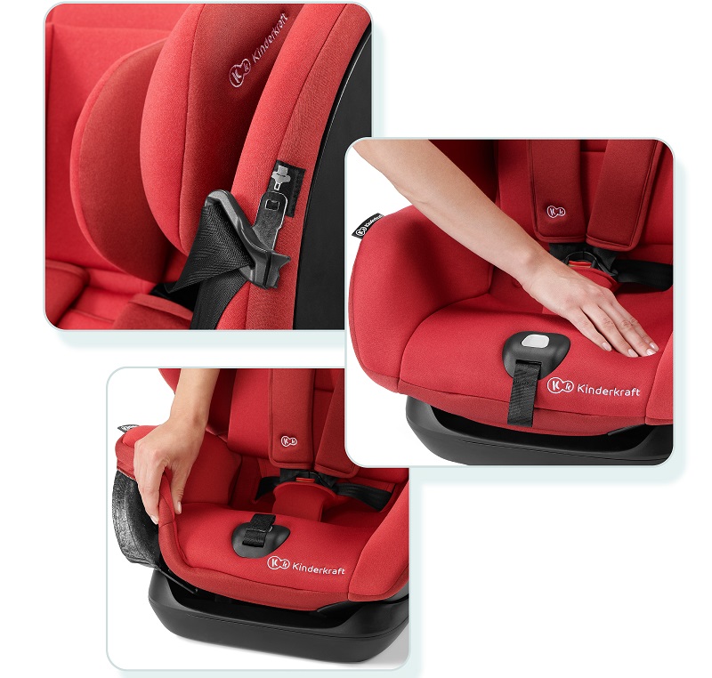 kinderkraft, fotelik rwf, 0-36kg, myway