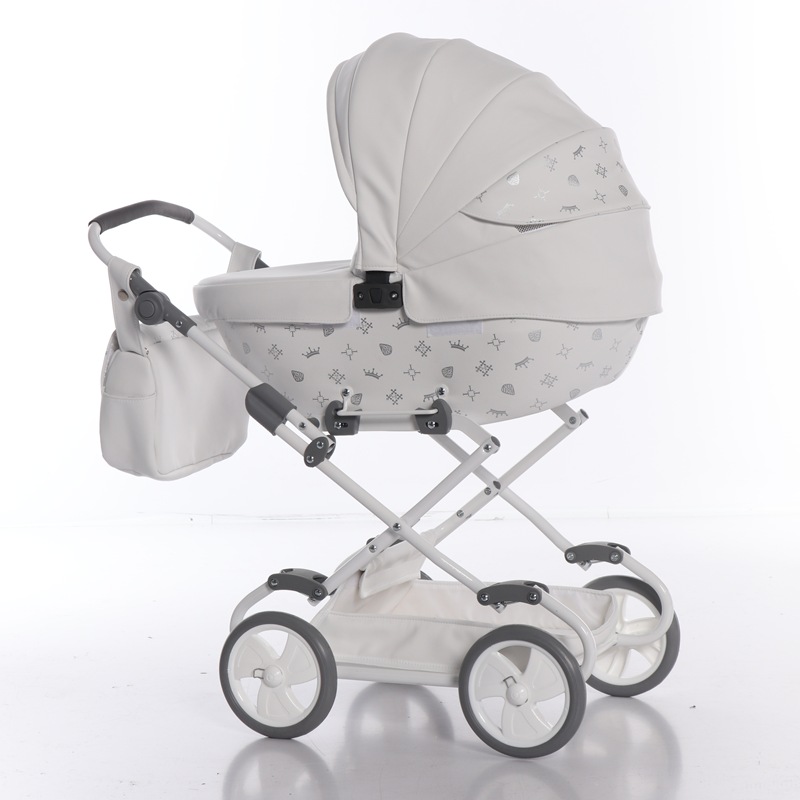 wózek dla lalek ekoskóra 